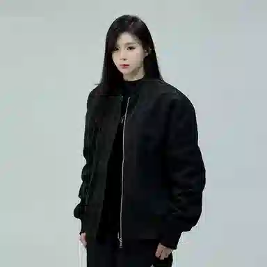 佑麟 秋季解构倒三角设计感外套痞帅棒球服美式红内短款飞行夹克 男女同款