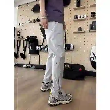 佑麟 侧拉链速干裤子薄款美式工装裤户外运动休闲裤 男女同款
