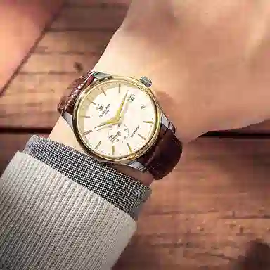 钻石自动机械机芯 国表 男女同款 白色表盘