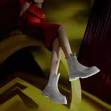 73Hours Colorful Raindrop Chelsea Boots