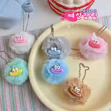 小猪班纳 可爱香肠嘴仿兔毛毛球挂饰趣味配饰书包挂饰#好运 毛绒 挂件 男女同款情侣款