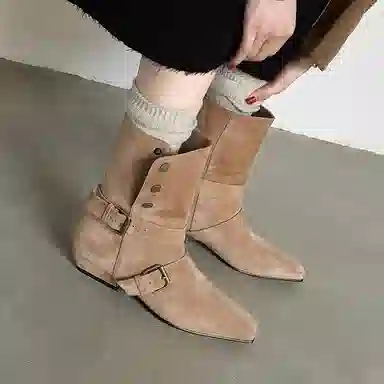 PVAJ Western Studded Leather Boots