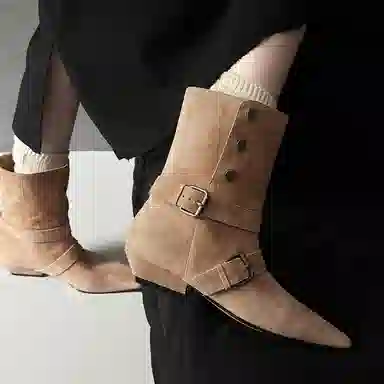 PVAJ Western Studded Leather Boots