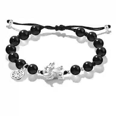 【S999银/招财貔貅】 百慕眸 吸金吞金兽 新中式 国潮 福乐牌小众设计 高级感 高考考研上岸#好运 白玉菩提 手链 男女同款情侣款