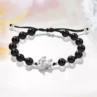 【S999银/招财貔貅】 百慕眸 吸金吞金兽 新中式 国潮 福乐牌小众设计 高级感 高考考研上岸#好运 白玉菩提 手链 男女同款情侣款