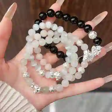 【S999银-招财纳福吞金兽】 百慕眸 国潮新中式 八方来财 貔貅 转运珠 钱币 复古百搭通勤手饰手链#好运 玛瑙 手串 礼盒款 男女同款情侣款