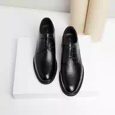 红蜻蜓 牛皮革 韩版系带正装皮鞋 舒适高级轻奢时尚 皮鞋 男款