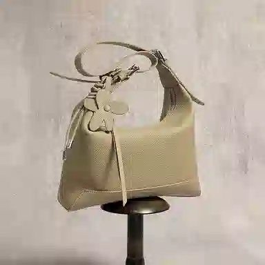 红蜻蜓 经典质感百搭 牛皮 饺子包单肩包 中号 女款 多色