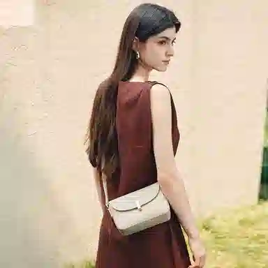 红蜻蜓 通勤高级感百搭 牛皮 斜挎单肩包 中号 女款 多色