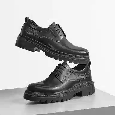 红蜻蜓 牛皮革 百搭舒适 正装皮鞋 男款