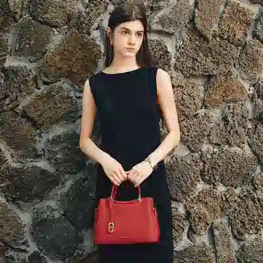 红蜻蜓 婚包高级感气质婚宴 牛头层皮革 手提包 女款 多色