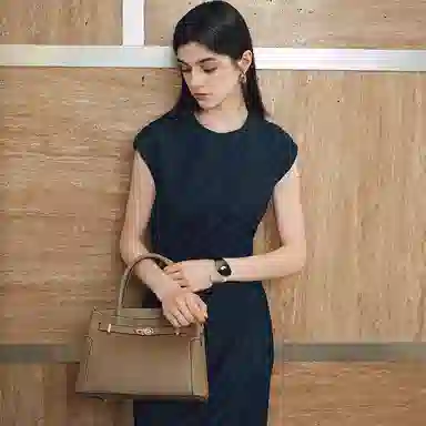 红蜻蜓 气质婚包高级感百搭 牛皮 单肩斜挎手提包 中号 女款 多色