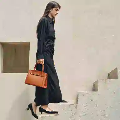 红蜻蜓 气质婚包高级感百搭 牛皮 单肩斜挎手提包 中号 女款 多色