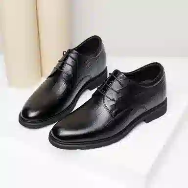 红蜻蜓 牛皮革 韩版系带正装皮鞋 舒适高级轻奢时尚 皮鞋 男款