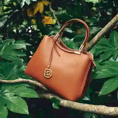 红蜻蜓 气质百搭 牛皮革拼合成革 手提包 中号 女款 多色