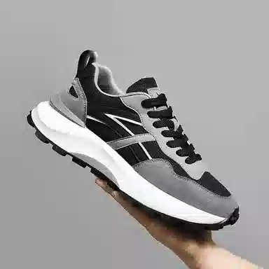 红蜻蜓 织物 网面透气防滑厚底阿甘鞋 复古国潮百搭休闲 增高平衡耐磨轻便 低帮 休闲鞋 男款