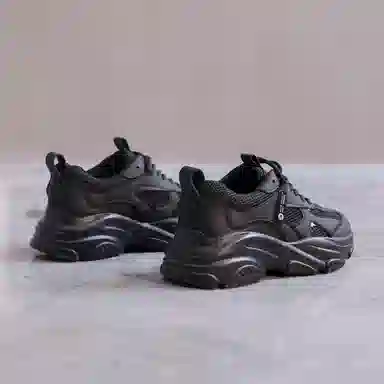 红蜻蜓 合成革 时髦百搭 潮酷拼接 可咸可甜 保暖 低帮 老爹鞋 女款