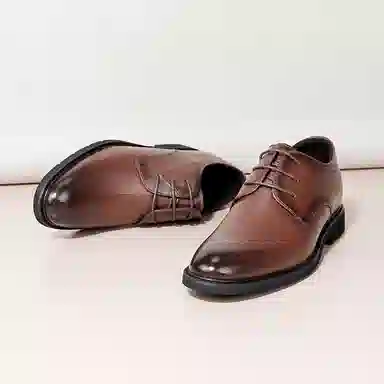 红蜻蜓 牛皮革 韩版系带正装皮鞋 舒适高级轻奢时尚 皮鞋 男款