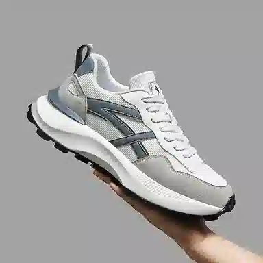 红蜻蜓 织物 网面透气防滑厚底阿甘鞋 复古国潮百搭休闲 增高平衡耐磨轻便 低帮 休闲鞋 男款