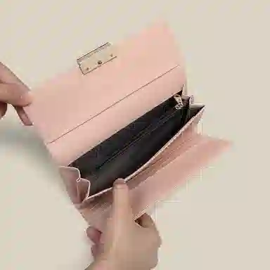 VINEY Long Leather Wallet