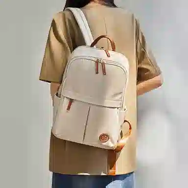 纳兰杜 通勤大容量时尚百搭款休闲旅游出行旅行包学生党中学生高中生 牛津布 双肩包书包背包 大号 女款 黑色