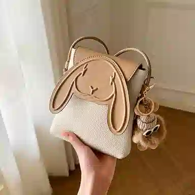 纳兰杜 女包百搭时尚高级感夏天可爱少女迷你洋气潮流包包 头层牛皮拼合成革 手机包斜挎包单肩包 小号 女款 子夜黑