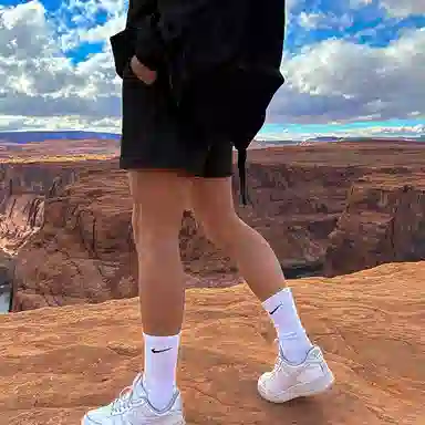 我是大卫 宽松美式户外透气百搭健身休闲短裤 男款 灰色