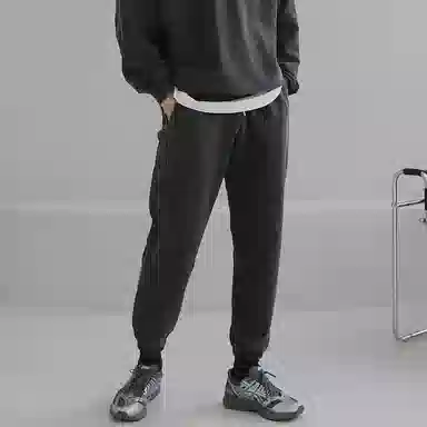 我是大卫 潮牌圆领宽松韩版潮流休闲九分束脚卫裤卫衣套装 男女同款