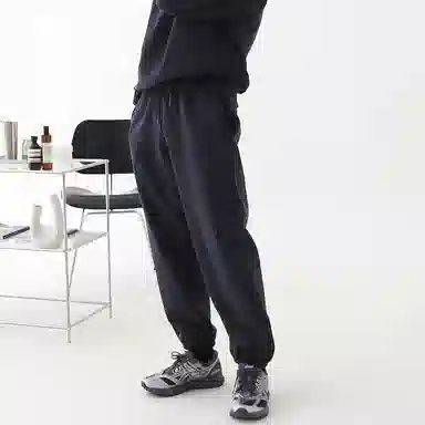 我是大卫 运动潮牌宽松潮流束脚休闲裤 男女同款 藏青色