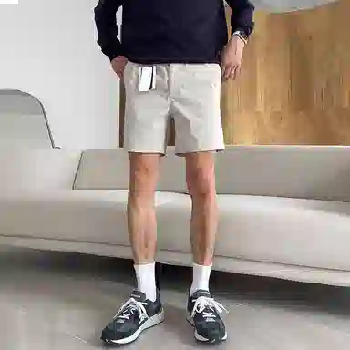 我是大卫 百搭宽松直筒舒适百搭休闲短裤 男款 浅灰色