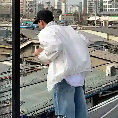 我是大卫 立领韩版高级感可收腰设计户外运动拉链夹克外套 男女同款