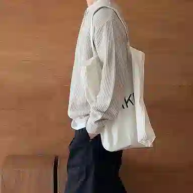 我是大卫 港风复古简约百搭圆领半拉链宽松针织衫 男女同款