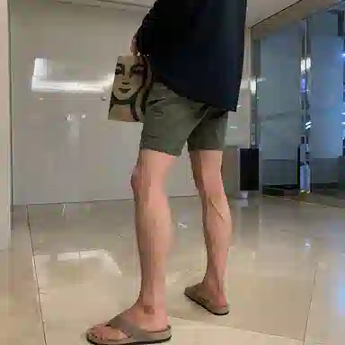 我是大卫 夏季韩版潮牌潮流爆款薄款四分工装休闲短裤 男款 军绿色