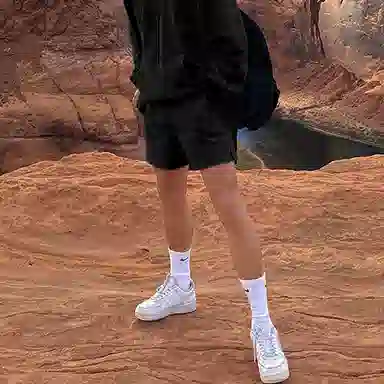 我是大卫 宽松美式户外透气百搭健身休闲短裤 男款 灰色