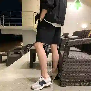 我是大卫 时尚休闲舒适通勤工装短裤 男女同款