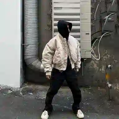 我是大卫 美式飞行员工装棒球服夹克休闲外套棉服 男女同款