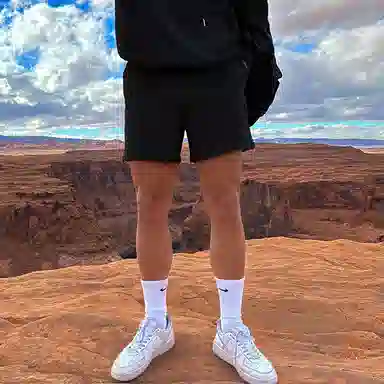 我是大卫 宽松美式户外透气百搭健身休闲短裤 男款 灰色