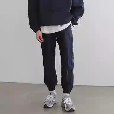 我是大卫 半拉链连帽户外两件套防晒衣束脚裤休闲运动套装 男女同款