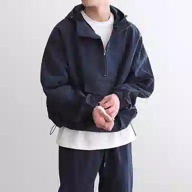 我是大卫 半拉链连帽户外两件套防晒衣束脚裤休闲运动套装 男女同款