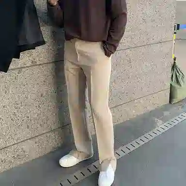 我是大卫 港风直筒垂坠感阔腿裤休闲裤 男女同款