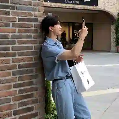 我是大卫 休闲时尚百搭短袖衬衫 男款