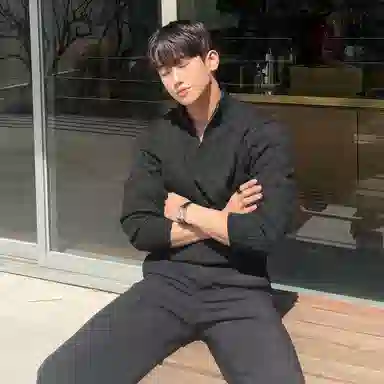 我是大卫 提花慵懒风菱格条纹半开襟立领半拉链针织衫 男女同款