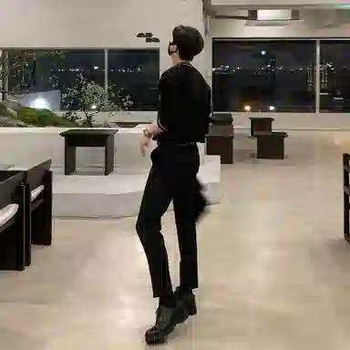 我是大卫 撞色复古不规则休闲单排扣开衫宽松针织衫 男女同款