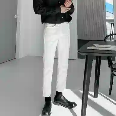 我是大卫 垂感直筒休闲牛仔裤 男女同款