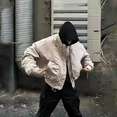 我是大卫 美式飞行员工装棒球服夹克休闲外套棉服 男女同款