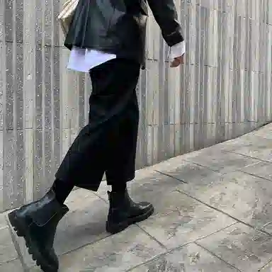 我是大卫 纯色基础潮流时尚直筒阔腿裤宽松休闲裤 男女同款