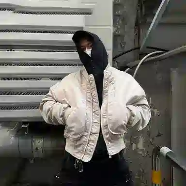 我是大卫 美式飞行员工装棒球服夹克休闲外套棉服 男女同款