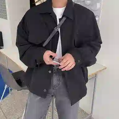 我是大卫 山系户外多口袋单排扣休闲工装通勤夹克外套 男女同款