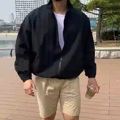 我是大卫 高级感轻熟风立领防晒轻薄休闲户外运动夹克外套 男款