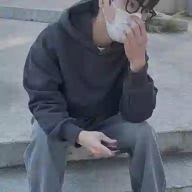 我是大卫 基础简约纯色重磅休闲落肩连帽休闲卫衣 男女同款